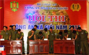 70 thí sinh tham gia hội thi công an xã giỏi