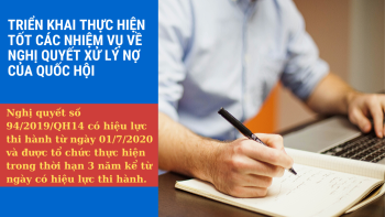 Triển khai thực hiện tốt các nhiệm vụ về Nghị quyết xử lý nợ của Quốc hội