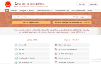 Thực hiện thủ tục hành chính trên môi trường điện tử