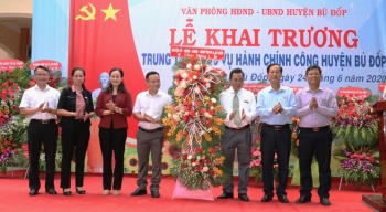 Khai trương Trung tâm Phục vụ hành chính công huyện Bù Đốp