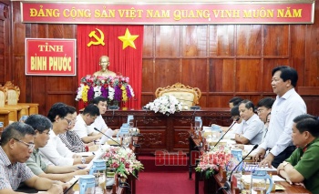 Đoàn công tác Bộ Xây dựng làm việc tại Bình Phước