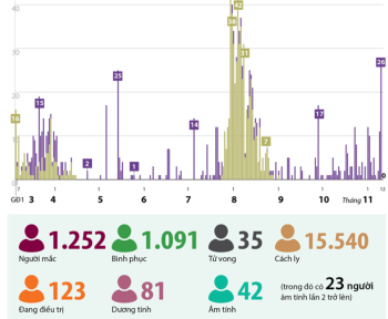 71 ngày, Việt Nam không ghi nhận ca mắc COVID-19 trong cộng đồng (tính đến 7h, ngày 12/11/2020)