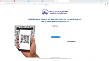 Triển khai phần mềm kê khai thông tin Giấy nhận diện phương tiện vận tải hàng hóa