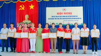 Hội Chữ thập đỏ huyện Hớn Quản tổng kết công tác hội năm 2023