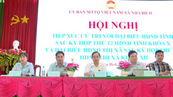 Đại biểu HĐND tỉnh tiếp xúc cử tri xã Nha Bích