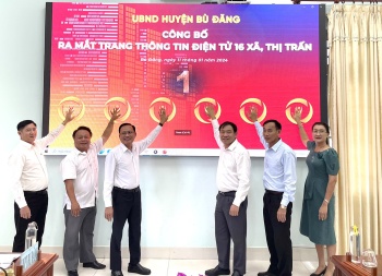 Bù Đăng ra mắt Trang thông tin điện tử 16 xã, thị trấn