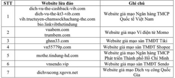 Cảnh báo một số website giả mạo, lừa đảo người dùng Internet cần tránh