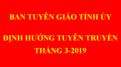 Định hướng tuyên truyền tháng 3-2019