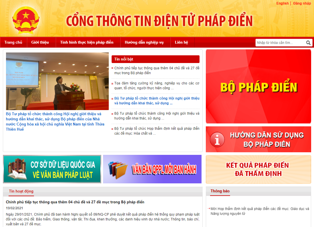 Hướng dẫn tra cứu, sử dụng Bộ pháp điển