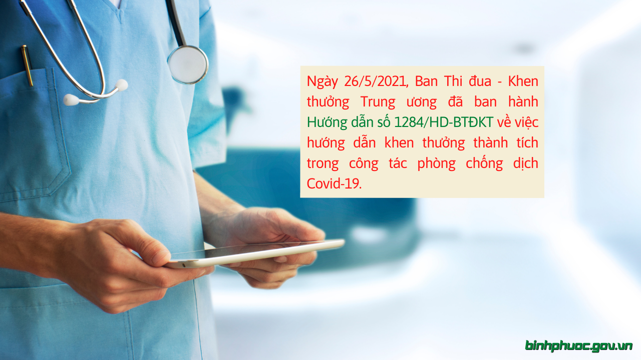 Hướng dẫn khen thưởng thành tích trong công tác phòng chống dịch Covid-19